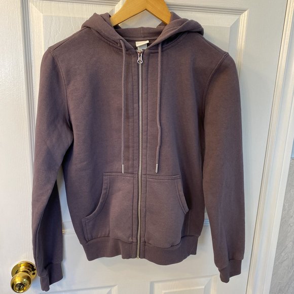 3/$30 ✿ H&M Basics Grey Hoodie Size Small - Picture 2 of 6